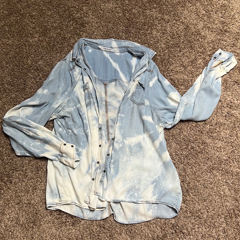 Customized Pearl Snap button up